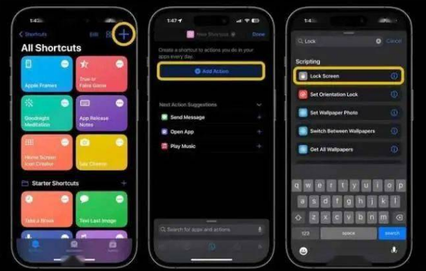 安康苹果14锁屏维修店分享iPhone14升级iOS16.4后如何创建锁屏快捷方式 