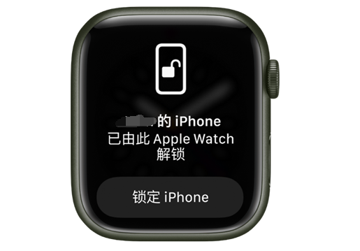 安康苹果手机维修分享用 AppleWatch 解锁配备面容 ID 的 iPhone方法 