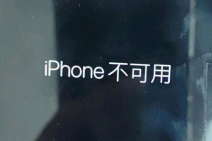 安康苹果服务网点分享锁屏界面显示“iPhone 不可用”如何解决 